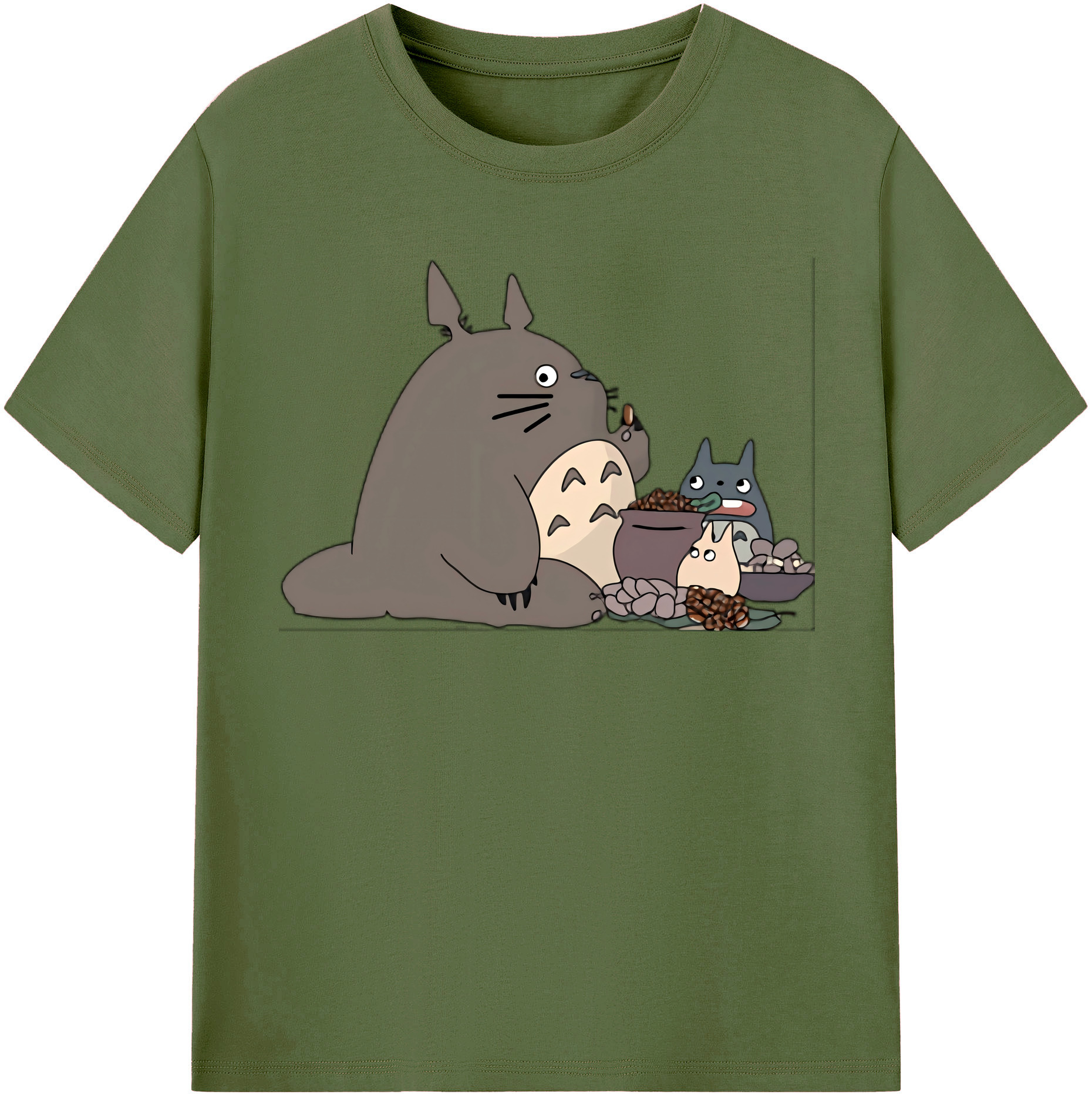 （画像用） となりのトトロ 草壁メイ 草壁サツキ My Neighbor Totoro Satsuki Kusakabe Mei Kusakabe 綿100％半袖Tシャツ（フロントプリント）